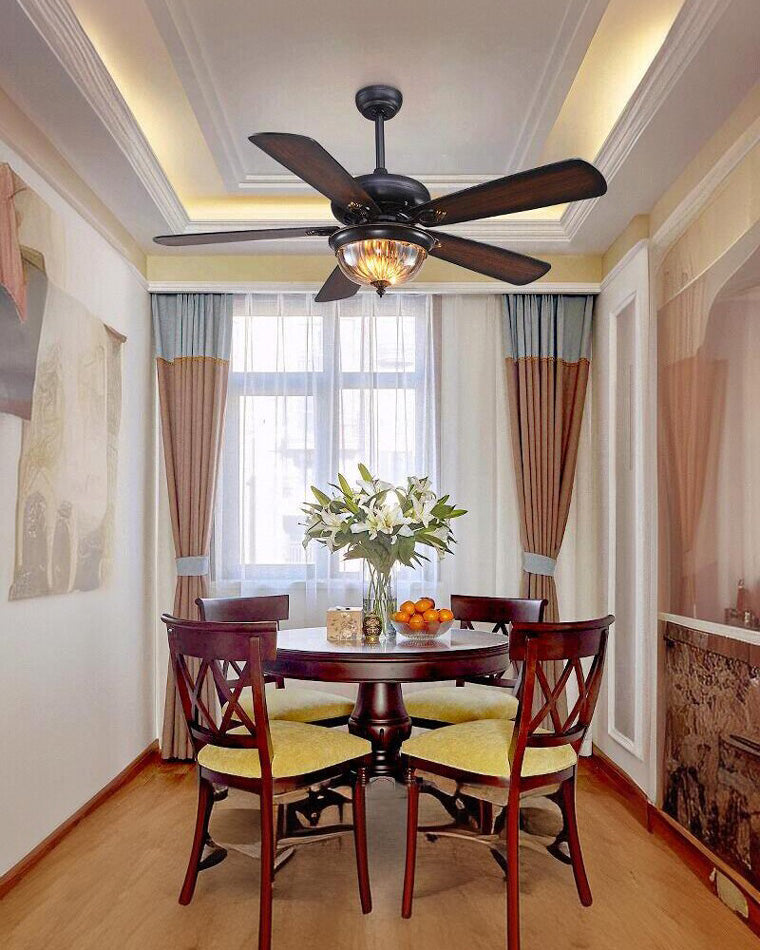 Diff 42"&52" Modern Farmhouse Wood Ceiling Fan with Light-DF5011