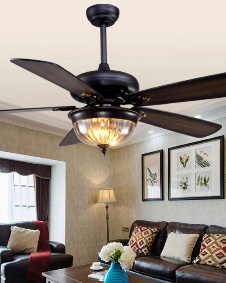 Diff 42"&52" Modern Farmhouse Wood Ceiling Fan with Light-DF5011