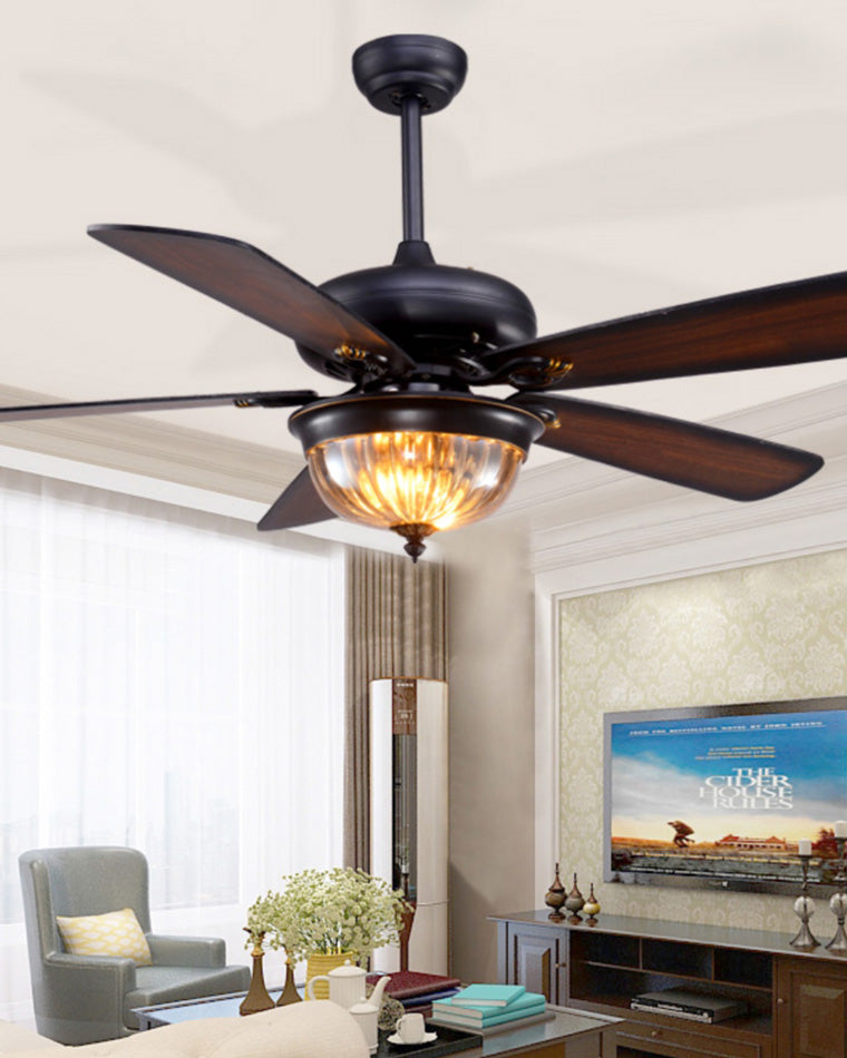 Diff 42"&52" Modern Farmhouse Wood Ceiling Fan with Light-DF5011