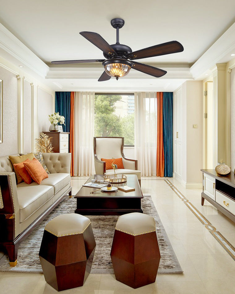Diff 42"&52" Modern Farmhouse Wood Ceiling Fan with Light-DF5011