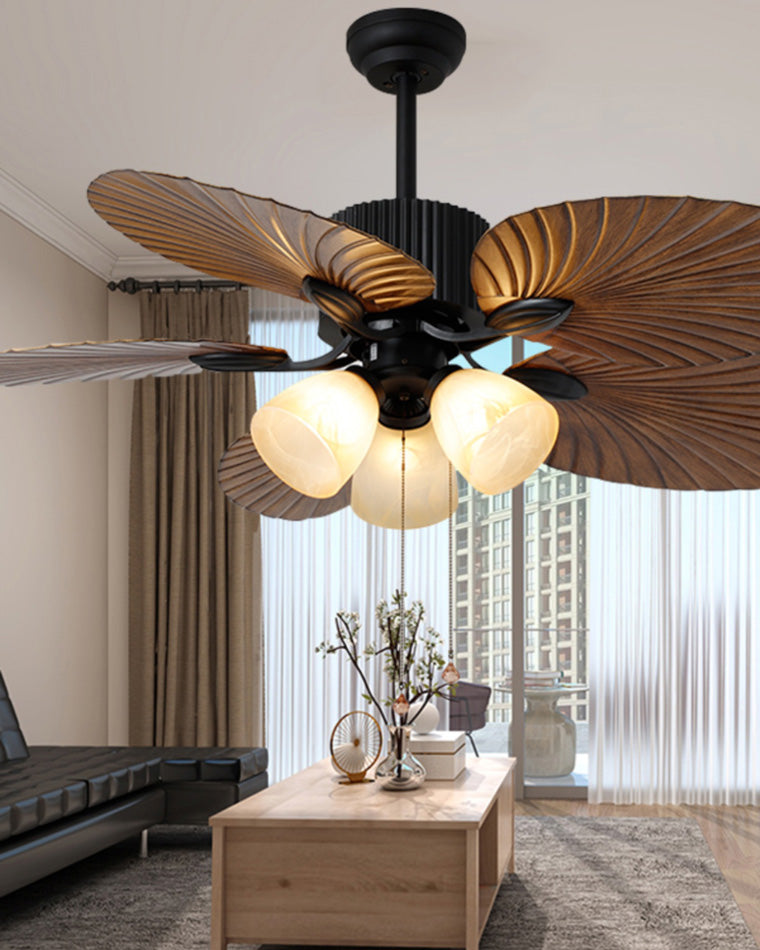 Diff 52" Tropical Leaf Ceiling Fan Chandelier-DF5012