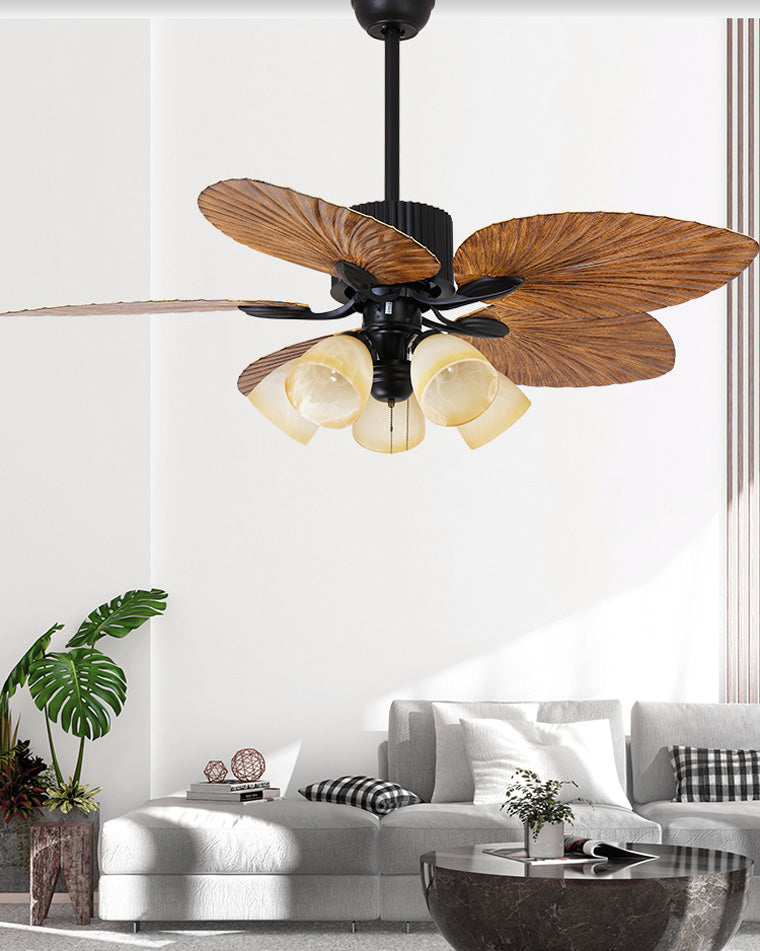Diff 52" Tropical Leaf Ceiling Fan Chandelier-DF5012