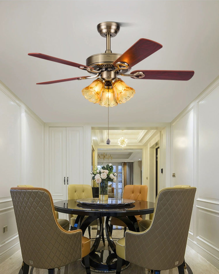Diff 42"/52" Ceiling Fan Chandelier with Pull Chain-DF5018