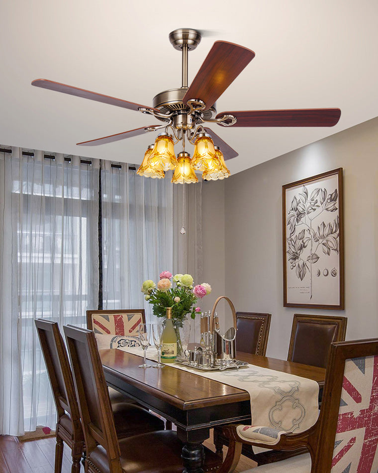 Diff 42"/52" Ceiling Fan Chandelier with Pull Chain-DF5018