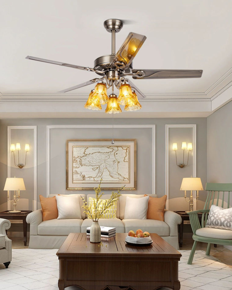 Diff 42"/52" Ceiling Fan Chandelier with Pull Chain-DF5018