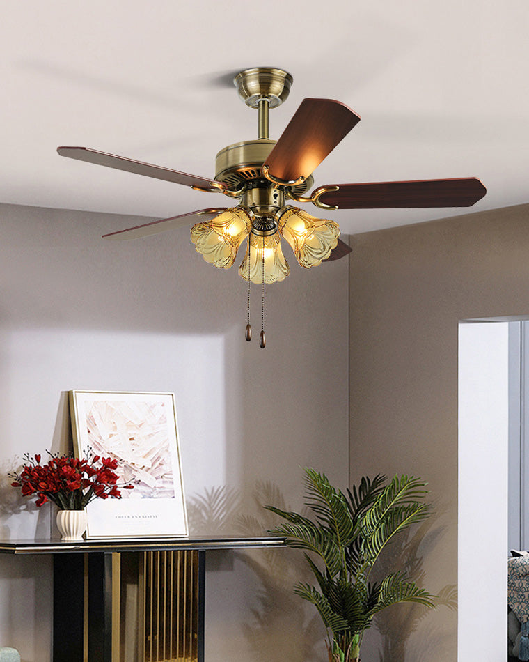 Diff 42"/52" Ceiling Fan Chandelier with Pull Chain-DF5018