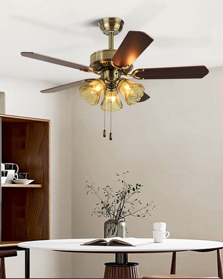 Diff 42"/52" Ceiling Fan Chandelier with Pull Chain-DF5018