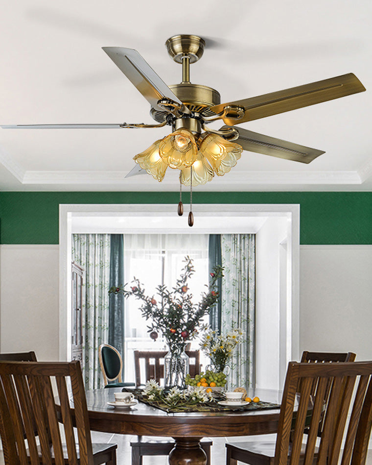 Diff 42"/52" Ceiling Fan Chandelier with Pull Chain-DF5018