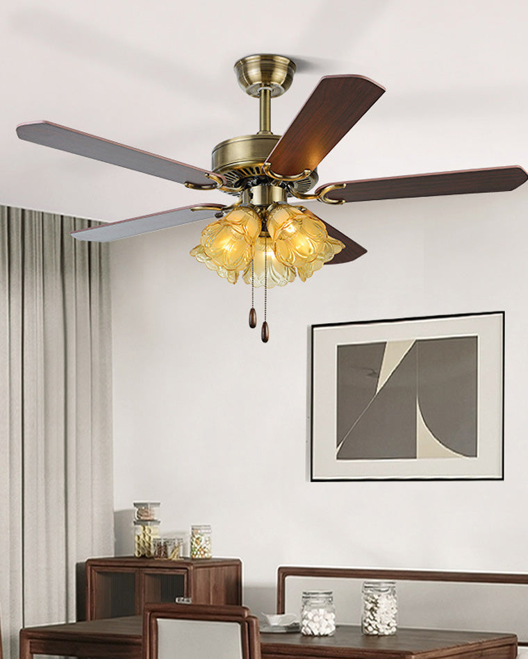 Diff 42"/52" Ceiling Fan Chandelier with Pull Chain-DF5018