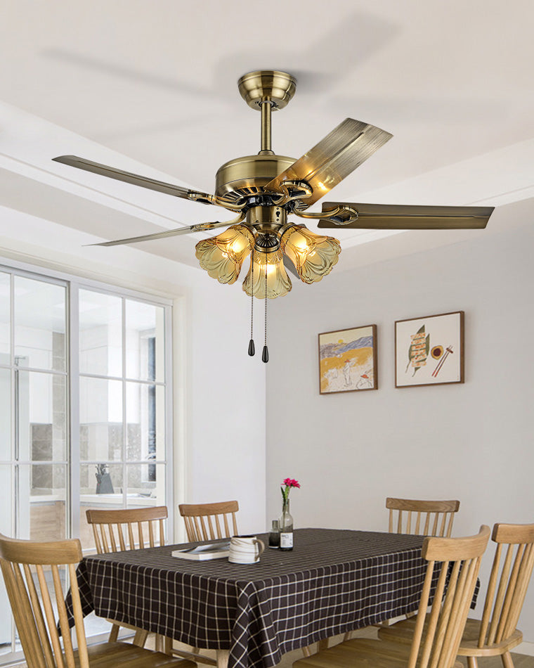 Diff 42"/52" Ceiling Fan Chandelier with Pull Chain-DF5018
