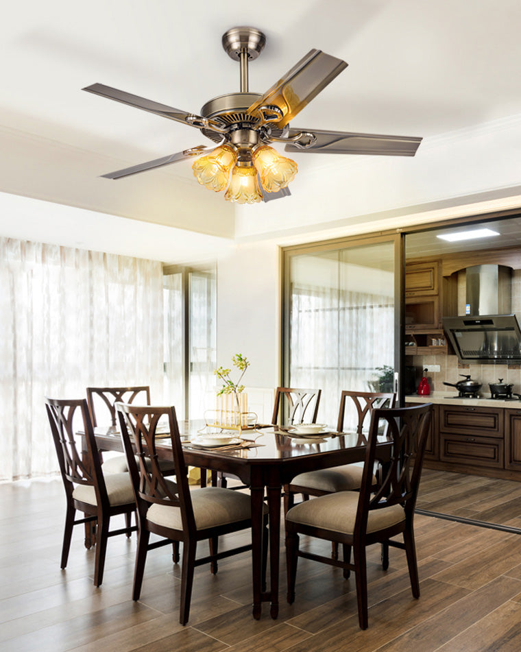 Diff 42"/52" Ceiling Fan Chandelier with Pull Chain-DF5018