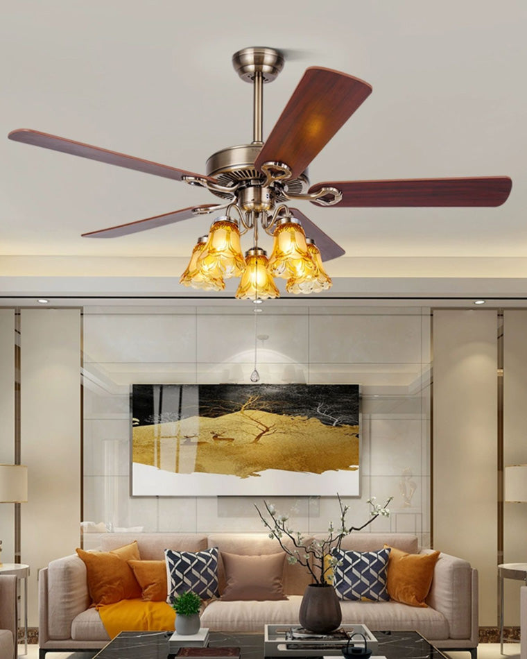 Diff 42"/52" Ceiling Fan Chandelier with Pull Chain-DF5018