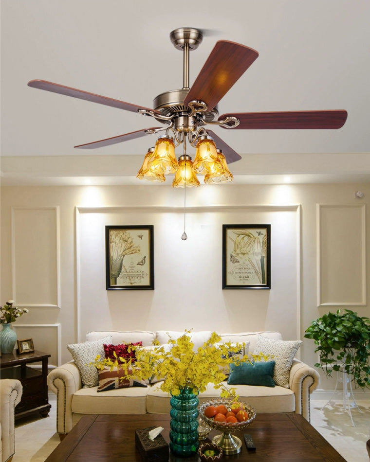 Diff 42"/52" Ceiling Fan Chandelier with Pull Chain-DF5018