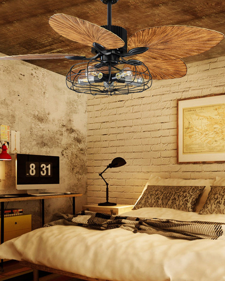 Diff 52" Industrial Tropical Ceiling Fan Chandelier-DF5021