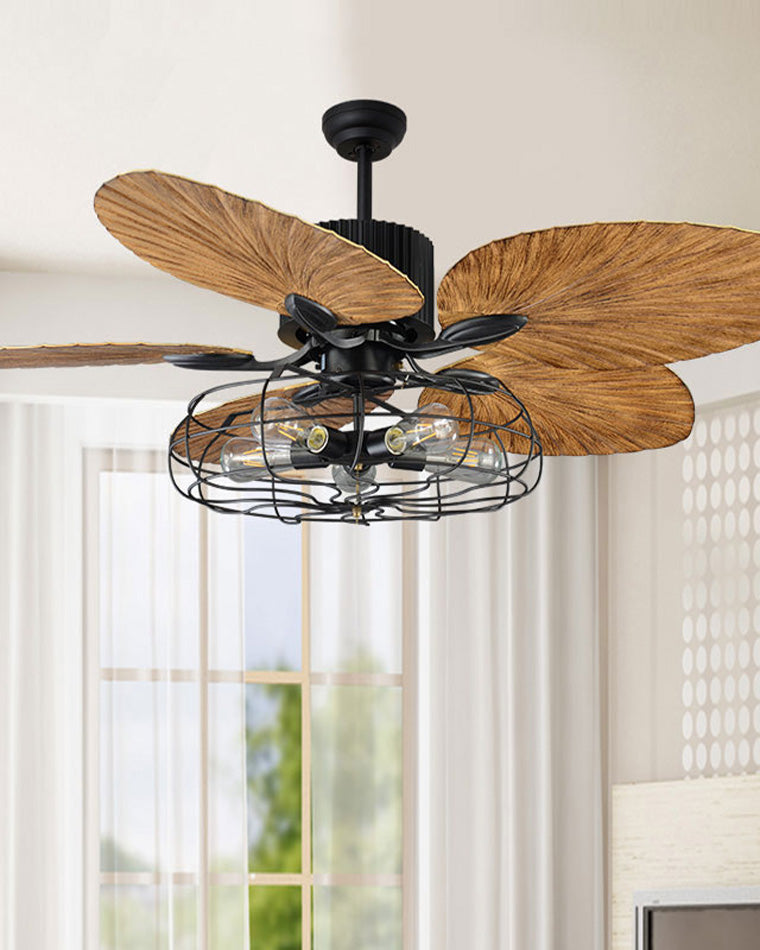 Diff 52" Industrial Tropical Ceiling Fan Chandelier-DF5021