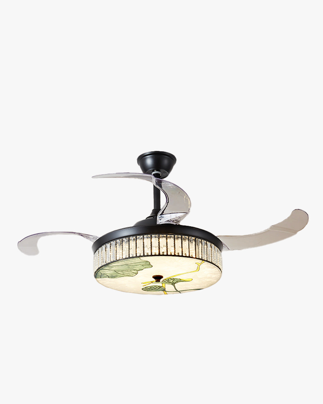 Diff 42" Acrylic Hugger Ceiling Fan with Dimmable Light-DF5026