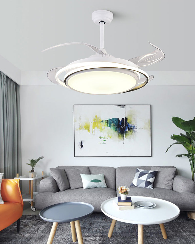 Diff 42" Hugger Ceiling Fan with Dimmable Light-DF5027