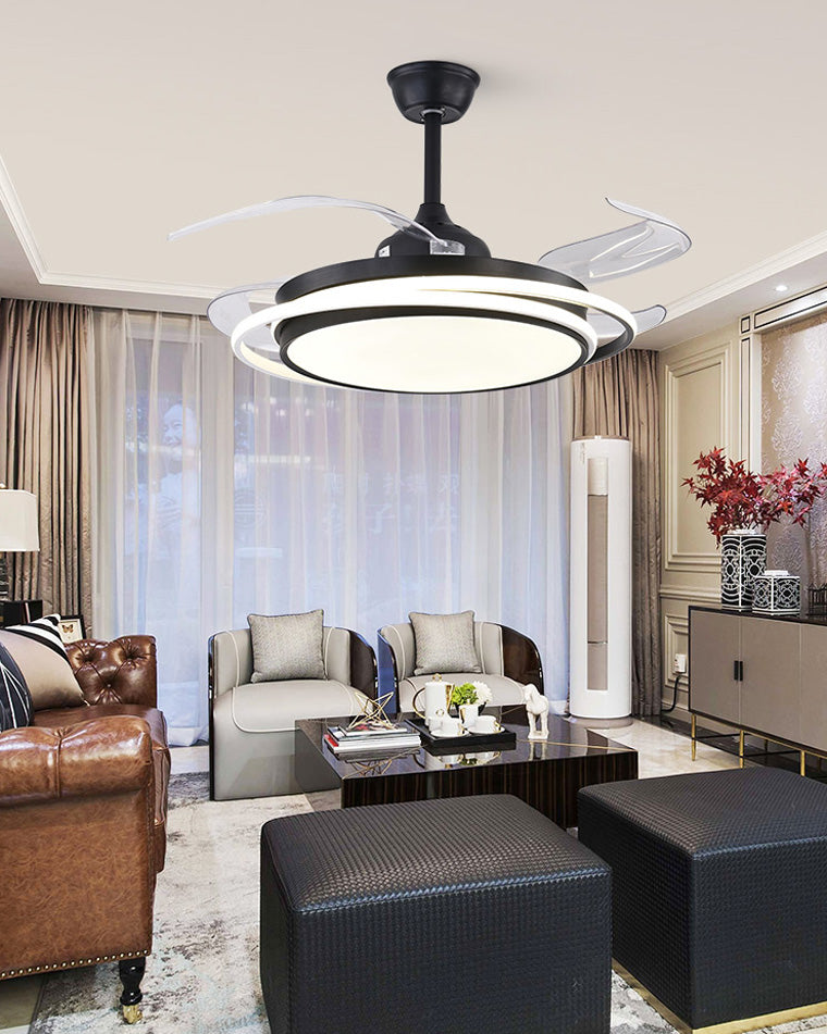 Diff 42" Hugger Ceiling Fan with Dimmable Light-DF5027