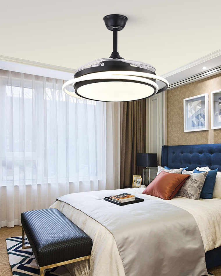 Diff 42" Hugger Ceiling Fan with Dimmable Light-DF5027