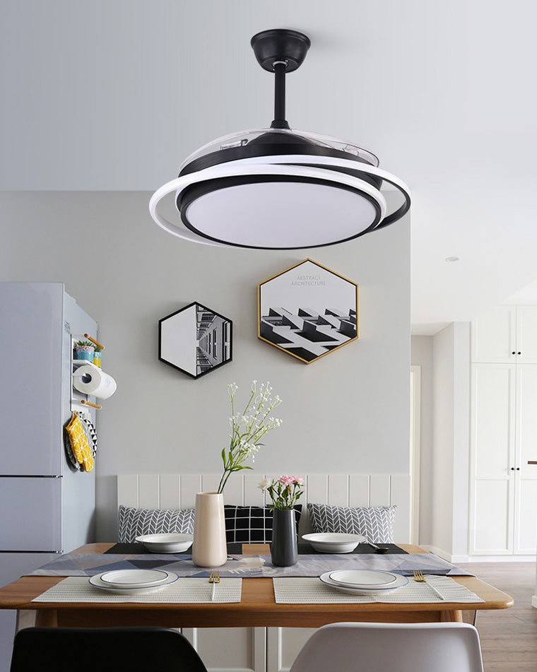 Diff 42" Hugger Ceiling Fan with Dimmable Light-DF5027