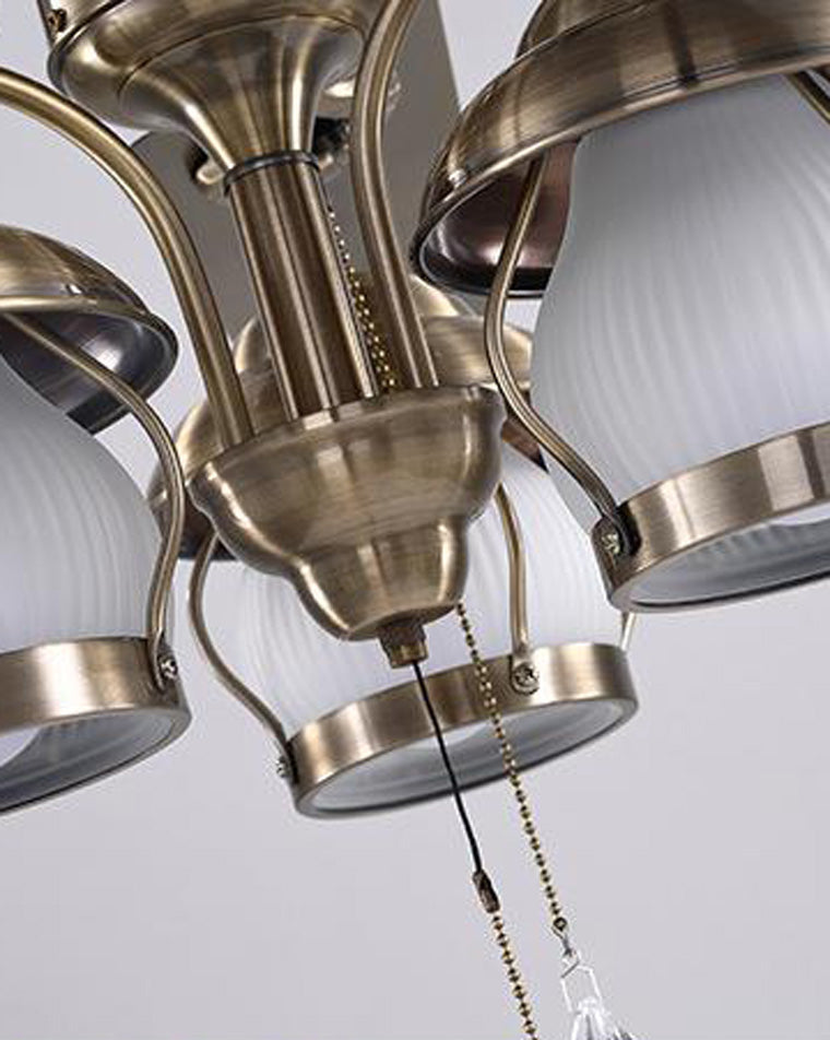 Diff 52" Vintage Reversible Slimline Ceiling Fan Chandelier-DF5031