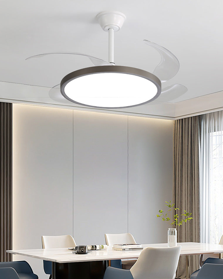 Diff 42" Hugger Ceiling Fan Lamp with Dimmable Light-DF5035