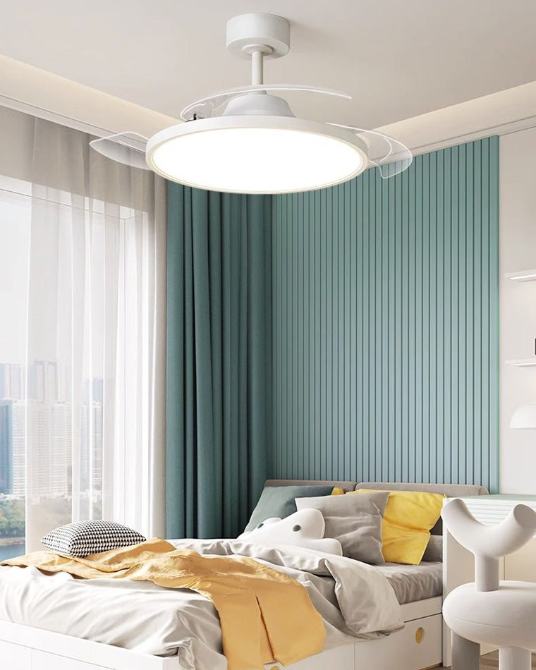 Diff 42" Hugger Ceiling Fan Lamp with Dimmable Light-DF5035