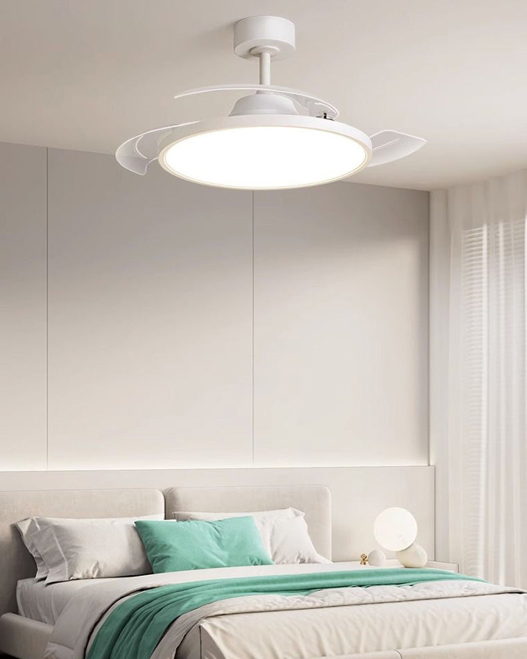 Diff 42" Hugger Ceiling Fan Lamp with Dimmable Light-DF5035