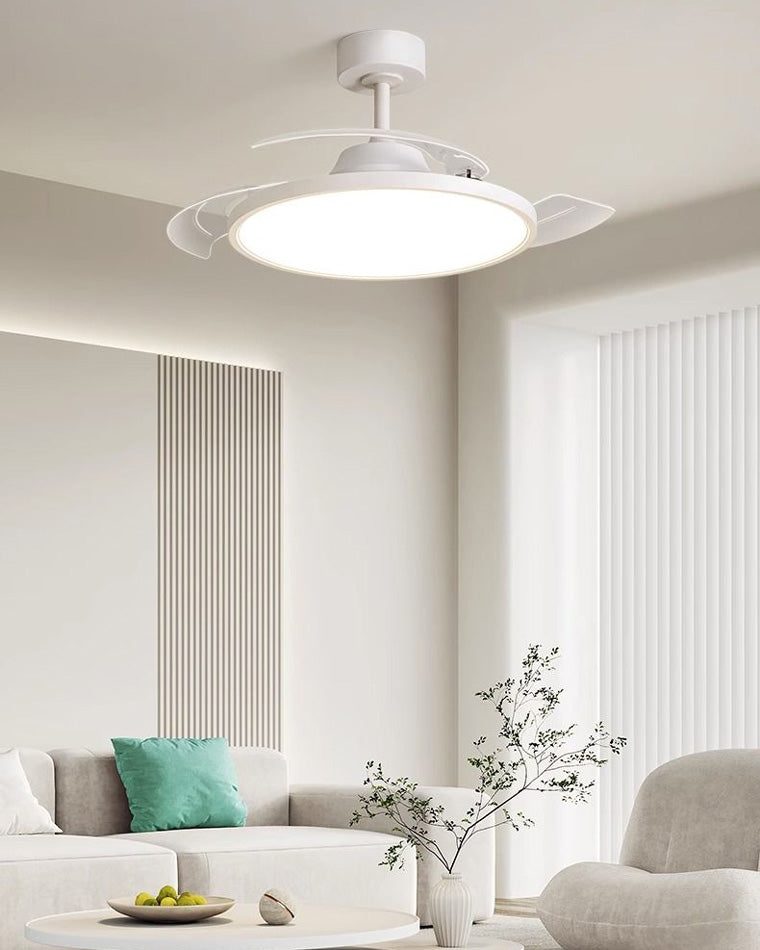 Diff 42" Hugger Ceiling Fan Lamp with Dimmable Light-DF5035