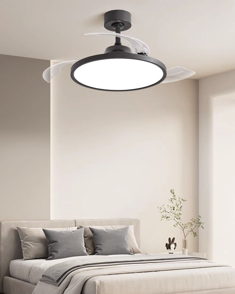 Diff 42" Hugger Ceiling Fan Lamp with Dimmable Light-DF5035
