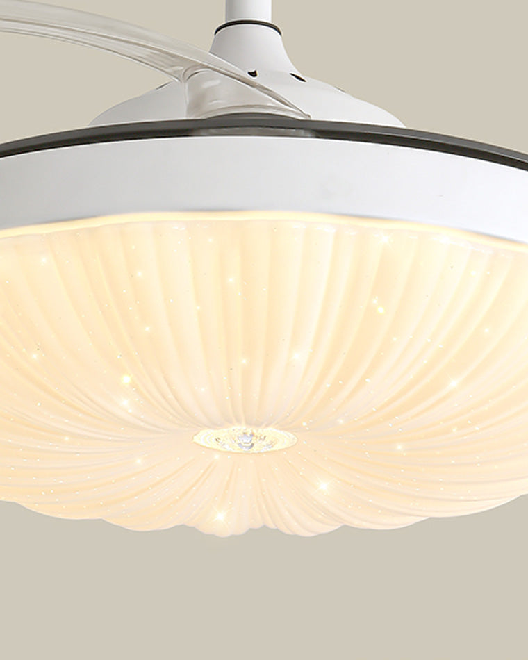 Diff Remote Hugger Ceiling Fan with Dimmable Light-DF5037