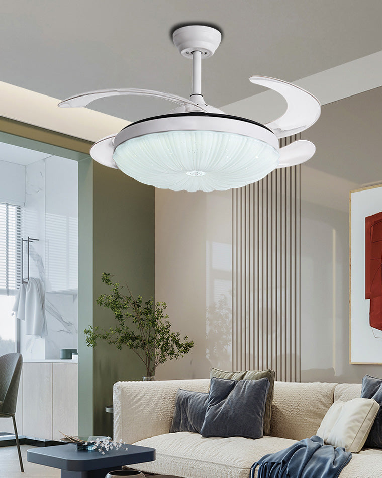 Diff Remote Hugger Ceiling Fan with Dimmable Light-DF5037