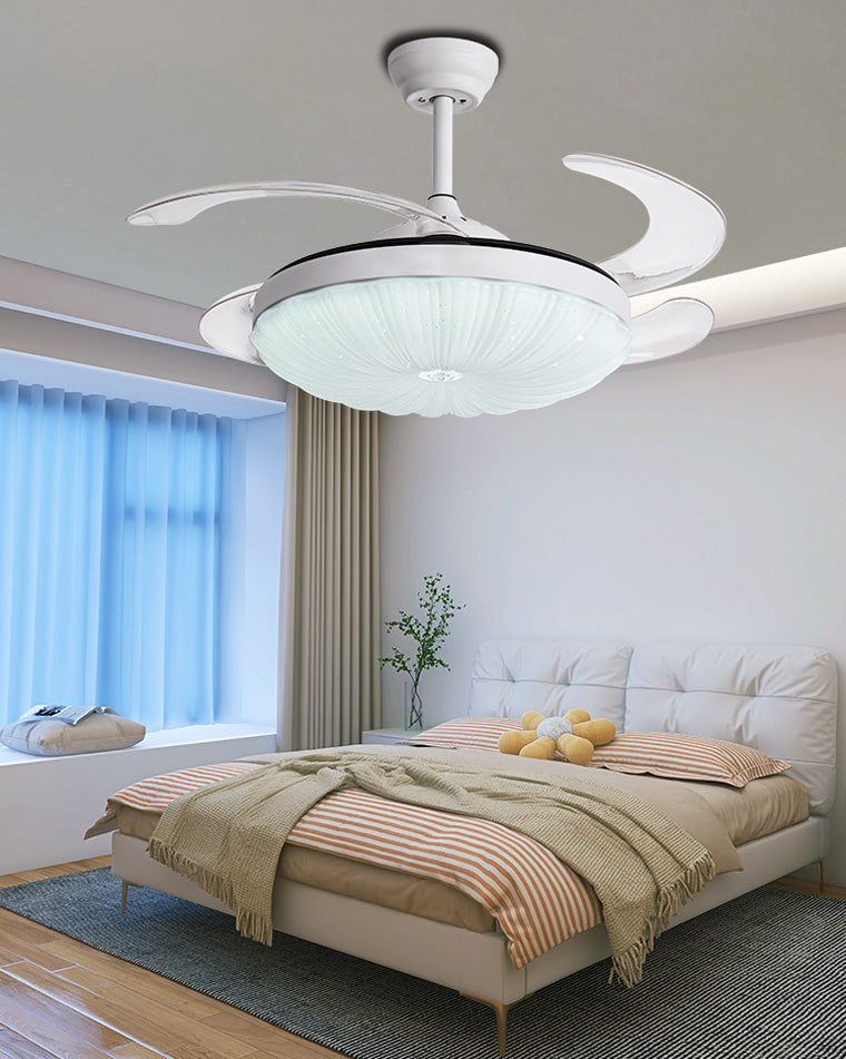 Diff Remote Hugger Ceiling Fan with Dimmable Light-DF5037
