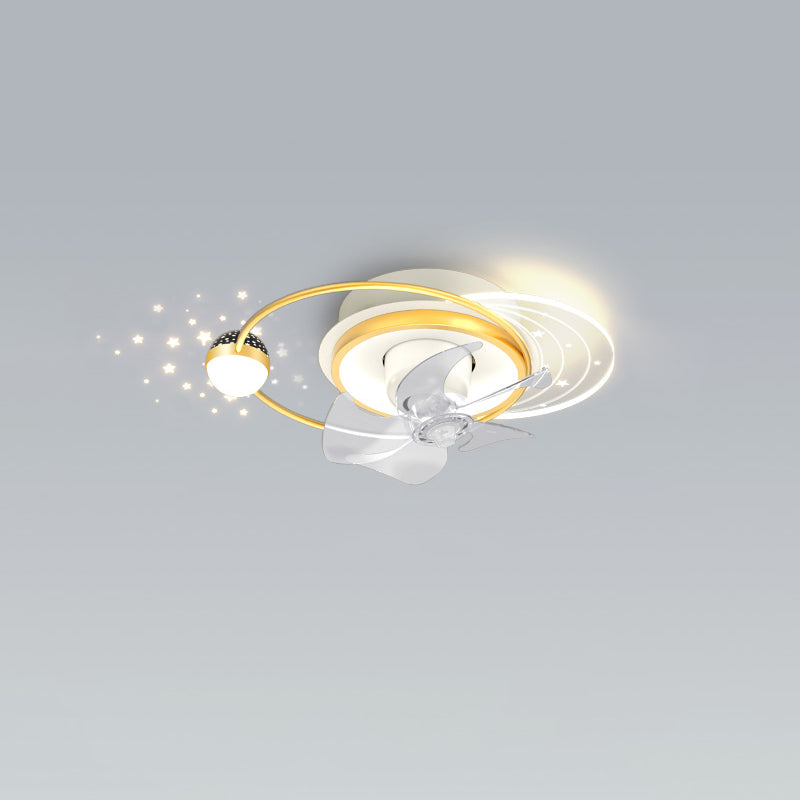 Diff Oscillating Remote Ceiling Fan with Dimmable Light-DF5044