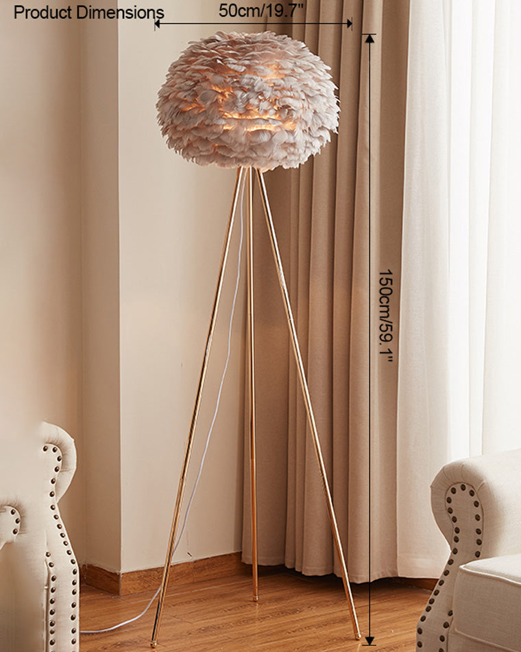 Diff Feather Tripod Floor Lamp-DF7053