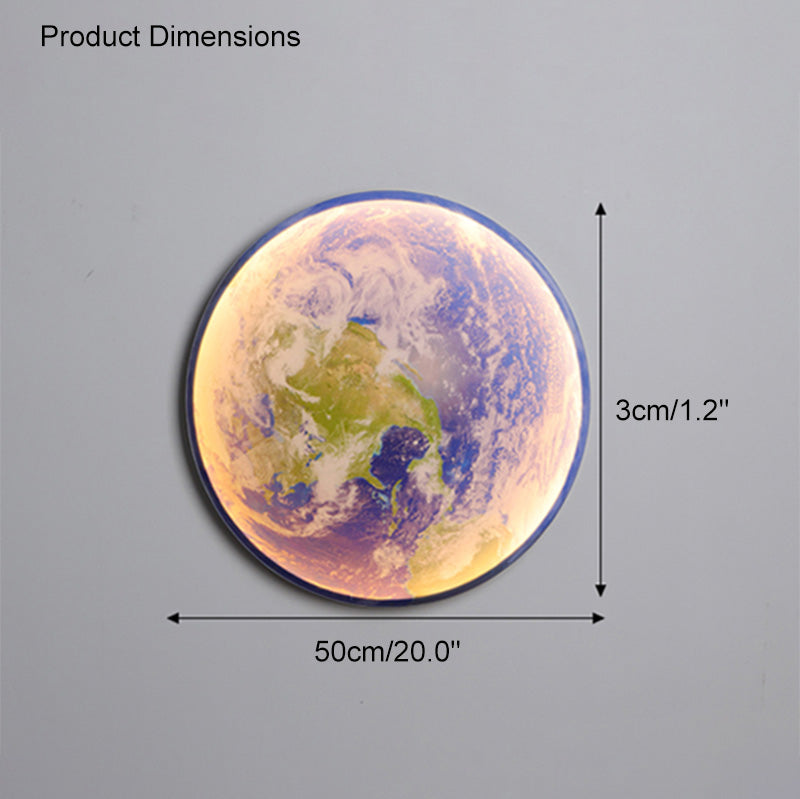 Diff Moon/Earth Round Wall Sconce-DF6102