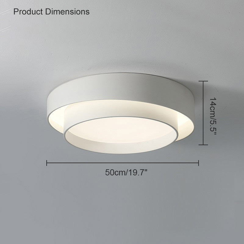 Diff Asymmetrical Round Flush Mount Ceiling Light-DF1022