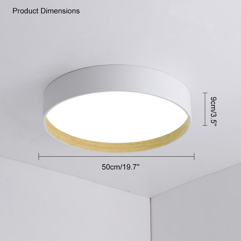 Diff Oak Grain Round Ceiling Light-DF1017
