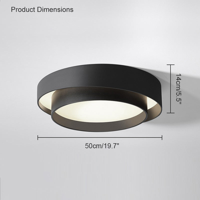 Diff Asymmetrical Round Flush Mount Ceiling Light-DF1022