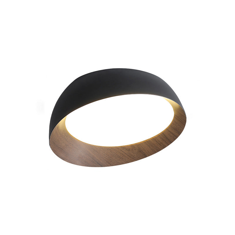 Diff Wood Grain Asymmetrical Flush Mount Ceiling Light-DF1016