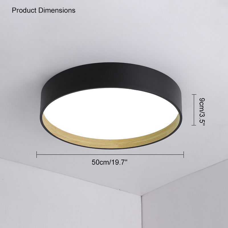 Diff Oak Grain Round Ceiling Light-DF1017