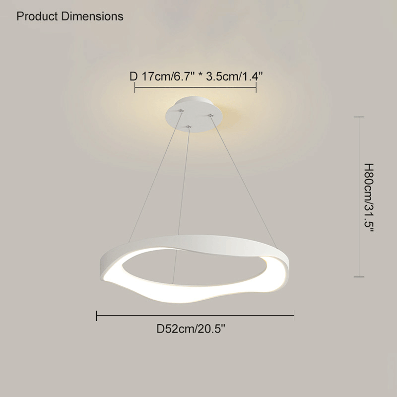 Diff Wavy Circular Led Chandelier-DF2028