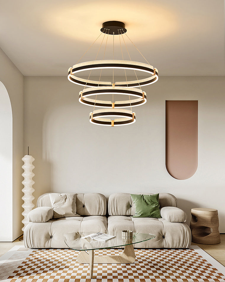 Diff Tiered Circular Led Chandelier-DF2276