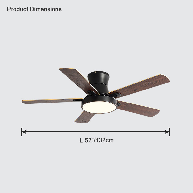 Diff 42"/52" Low Profile Ceiling Fan with Dimmable Light-DF5014