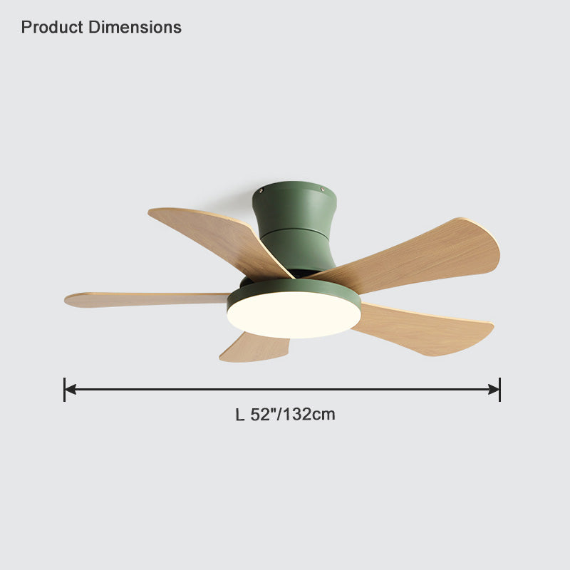 Diff 42"/52" Low Profile Ceiling Fan with Dimmable Light-DF5014