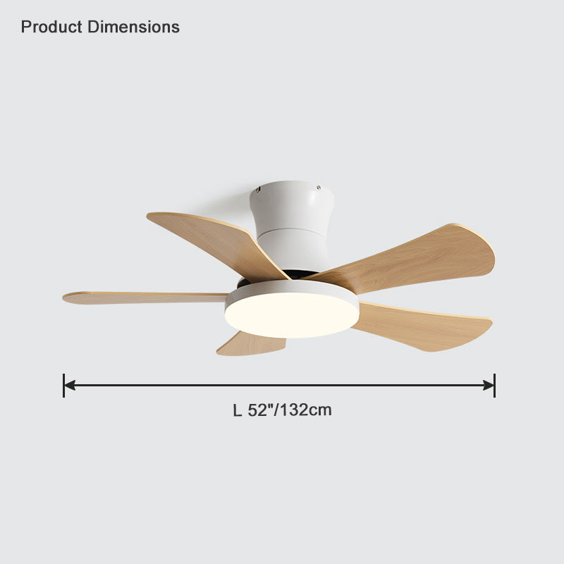 Diff 42"/52" Low Profile Ceiling Fan with Dimmable Light-DF5014