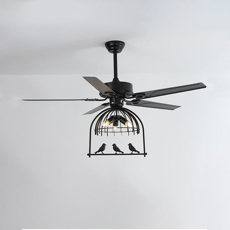 Diff 52" Reversible Cage Ceiling Fan Chandelier-DF5022
