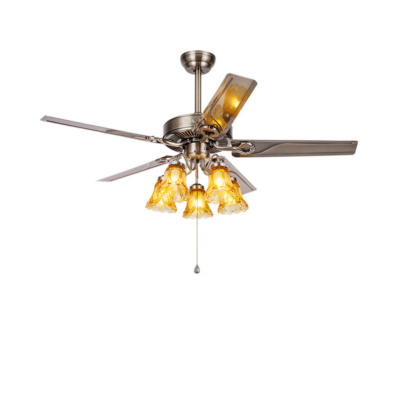 Diff 42"/52" Ceiling Fan Chandelier with Pull Chain-DF5018