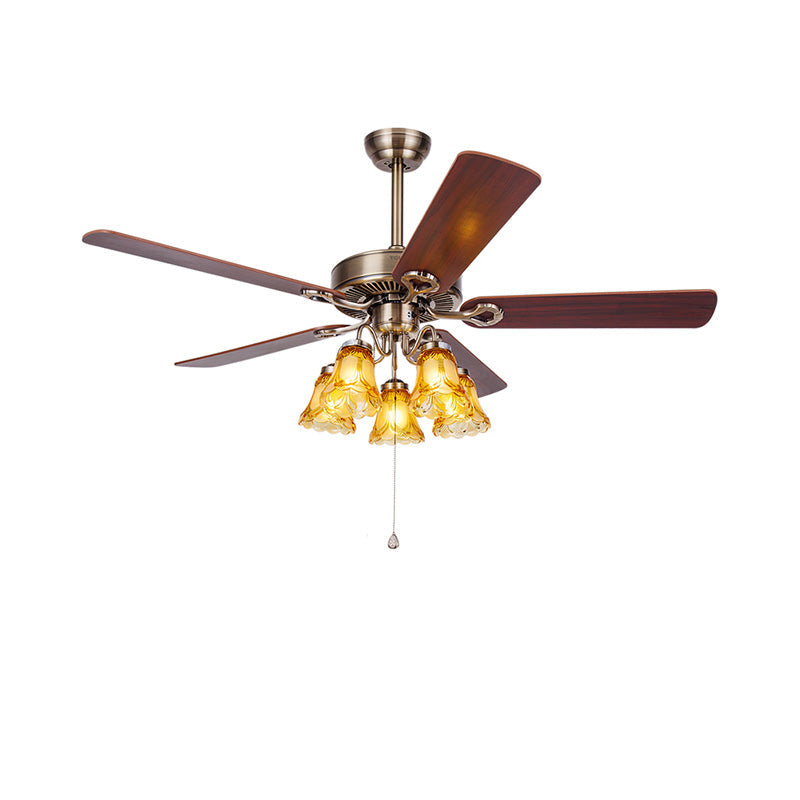 Diff 42"/52" Ceiling Fan Chandelier with Pull Chain-DF5018