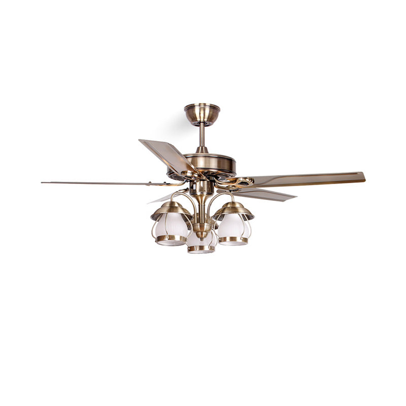 Diff 52" Vintage Reversible Slimline Ceiling Fan Chandelier-DF5031
